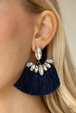 Formal Flair - Blue Earrings