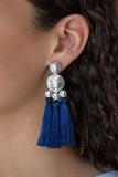 Taj Mahal Tourist - Blue Earrings