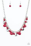 Flirtatiously Florida - Red Necklace