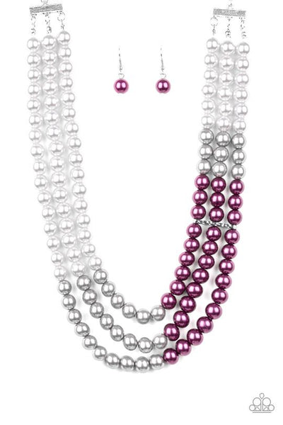 Times Square Starlet - Purple Necklace