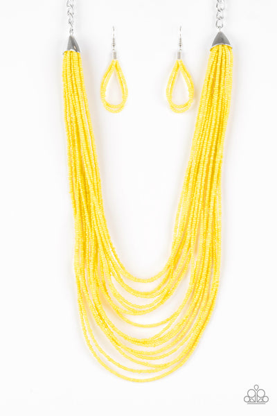 Peacefully Pacifically - Yellow Necklace