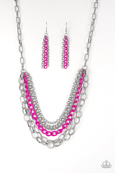 Color Bomb - Pink Necklace