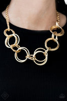 Jump Into The Ring - Gold Necklace