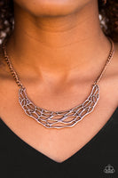 Fashionably Fractured - Copper Necklace
