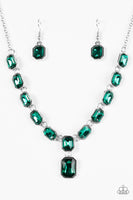 The Right To Remain Sparkly - Green Necklace
