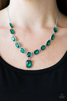 The Right To Remain Sparkly - Green Necklace