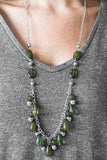 HUEs She? - Green Necklace