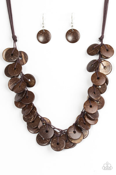 Jammin In Jamaica - Brown Necklace