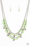 Mardi Gras Glamour - Green Necklace