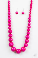Effortless Everglades - Pink Necklace