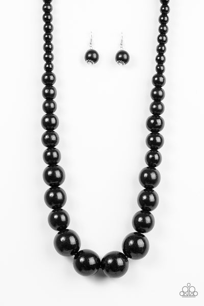 Effortlessly Everglades - Black Necklace