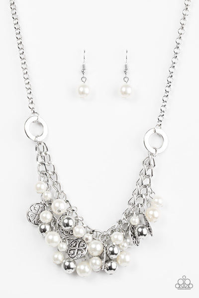 Cinderella Glam - White Necklace