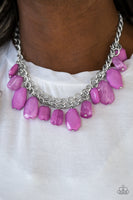 Glacier Goddess - Purple Necklace