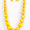 Effortlessly Everglades - Yellow Necklace