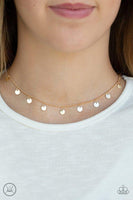 CHIME A Little Brighter - Gold Choker Necklace