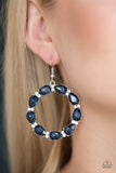 Ring Around the Rhinestones - Blue Earring