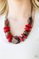 Pacific Paradise - Red Necklace