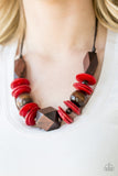 Pacific Paradise - Red Necklace