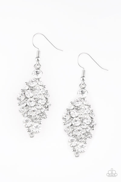 Cosmically Chic - White Earrings