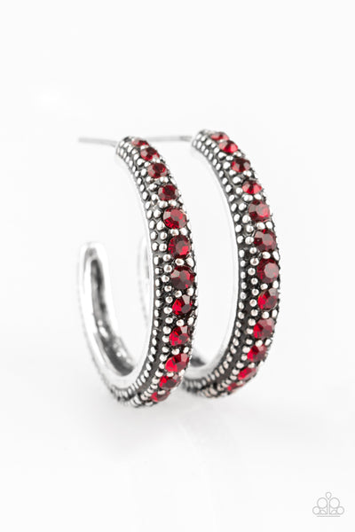 Twinkling Tinseltown - Red Earring