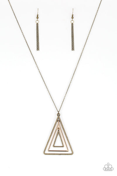 TRI - Harder - Brass Necklace