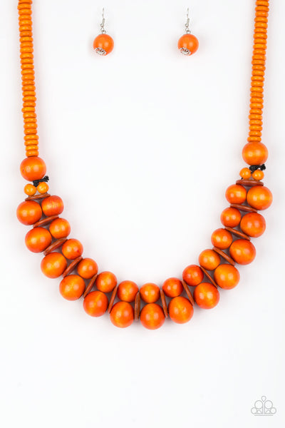 Caribbean Cover Girl - Orange Necklace