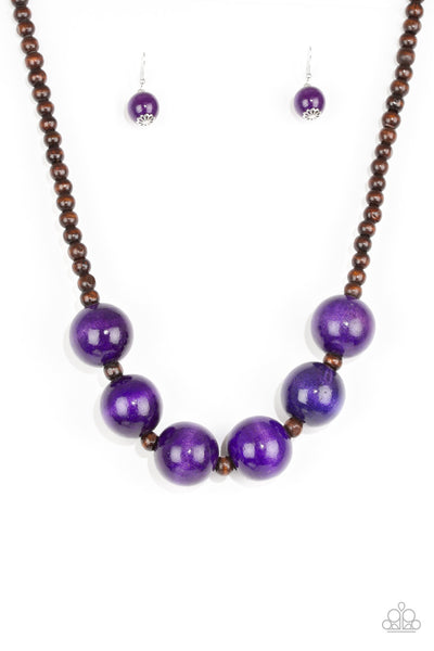 Oh My MIAMI - Purple Necklace