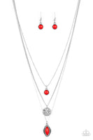 Tide Drifter - Red Necklace