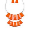 Lions, Tigress, and Bears - Orange Necklace