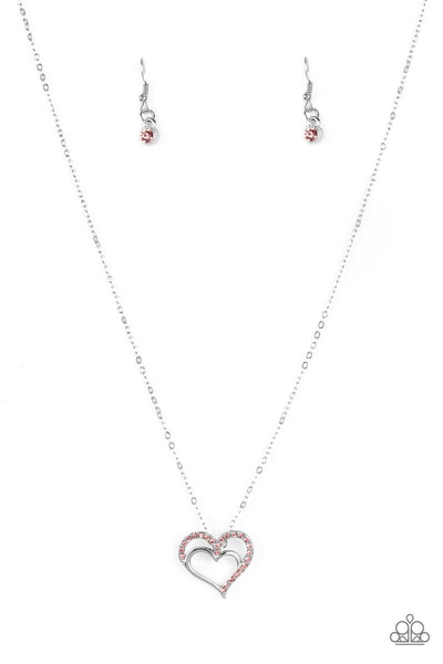 Heart to Heartthrob - Pink Necklace