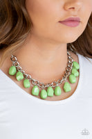 Take The Color Wheel - Green Necklace