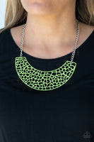 Powerful Prowl - Green Necklace