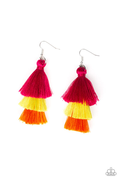 Hold On to Your Tassel - Multi Earring