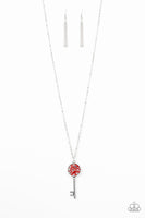 Key Keepsake - Red Necklace