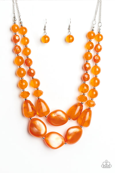 Beach Glam - Orange Necklace