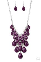 Shop 'Til You TEARDROP - Purple Necklace