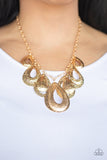 Teardrop Tempest - Gold Necklace