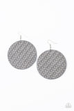 Pleated Plains - Silver Earrings