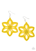 Bahama Blossoms - Yellow Earrings