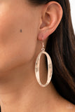 Oval My Head - Rose Gold Earrings