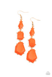 Geo Gateway - Orange Earrings