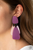 All FAUX One - Purple Earring