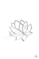 Lotus Pools - Silver Hair Clip