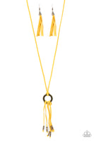 Feel at Homespun - Yellow Necklace