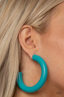 I WOOD Walk 500 miles - Blue Earring