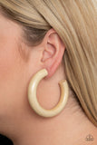 I WOOD Walk 500 Miles - White Earrings