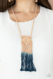 Look at MACRAME Now - Blue Necklace