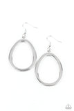 Casual Curves - Silver Earrings