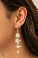 Ageless Applique - White Earrings