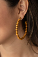 Should Have, Could Have, WOOD Have - Brown Earrings